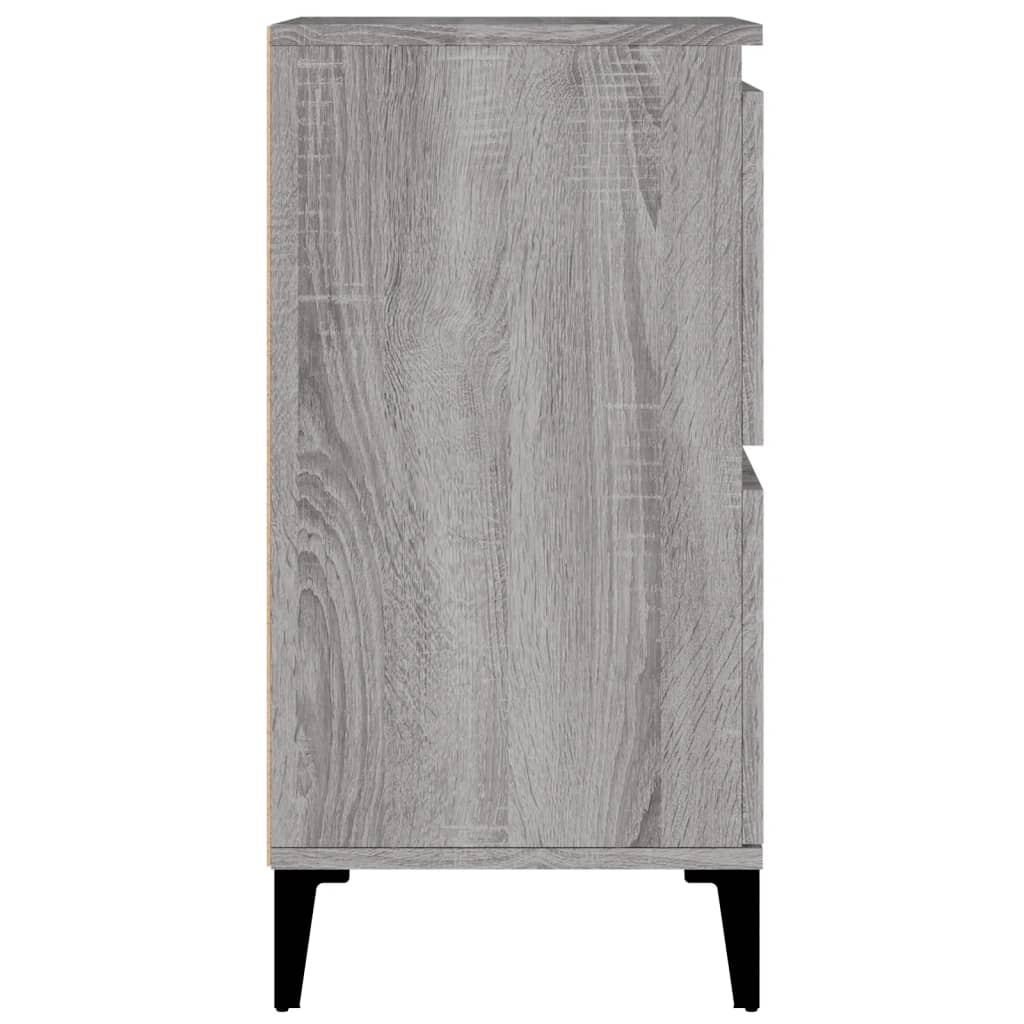 vidaXL Sideboards 3 pcs Grey Sonoma 60x35x70 cm Engineered Wood