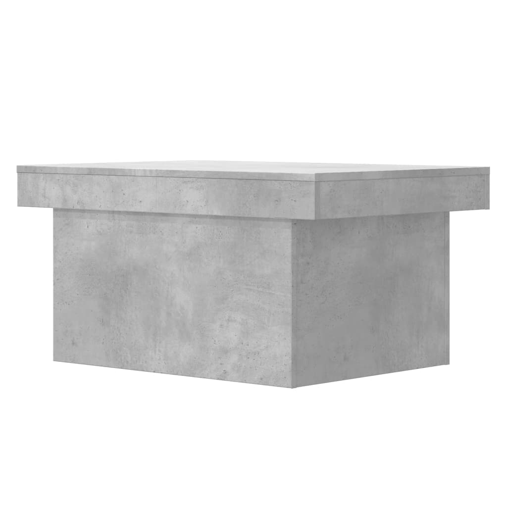 vidaXL Coffee Table Concrete Grey 80x55x40 cm Engineered Wood