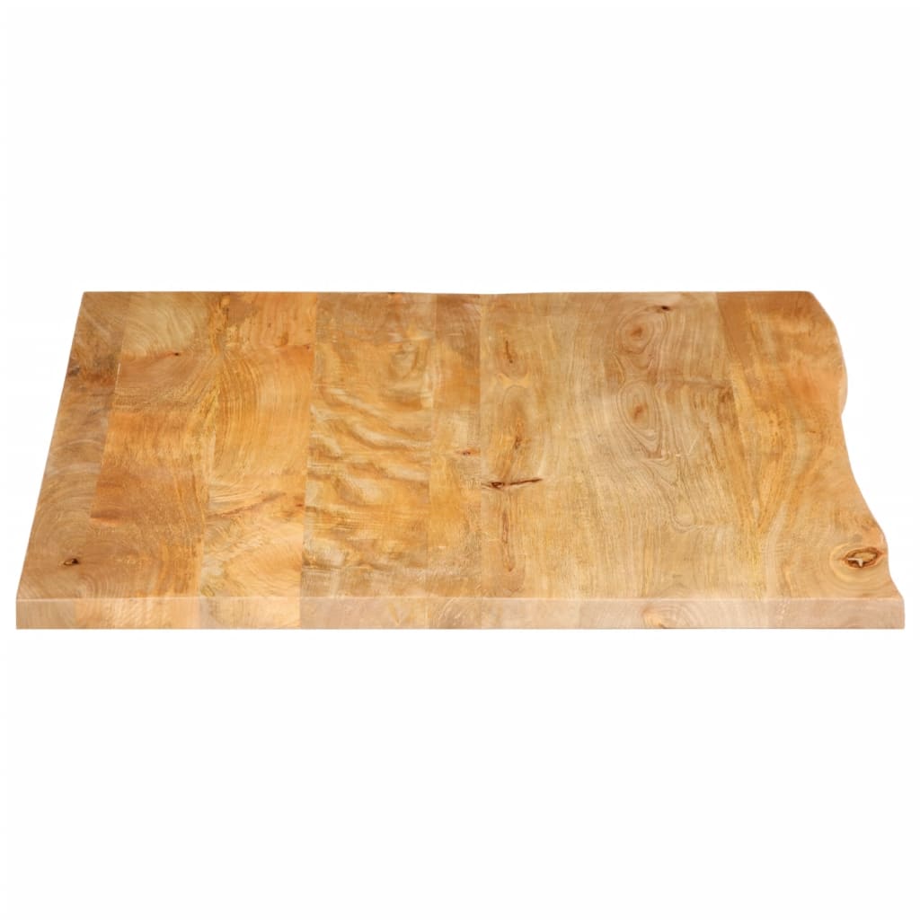 vidaXL Table Top Live Edge 90x80x2.5 cm Solid Wood Mango