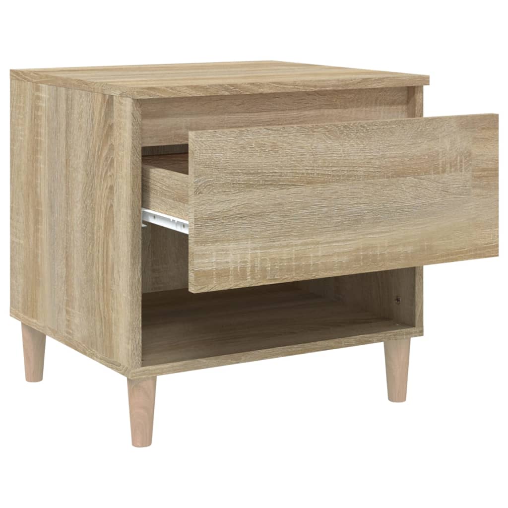 vidaXL Bedside Table Sonoma Oak 50x46x50 Engineered Wood