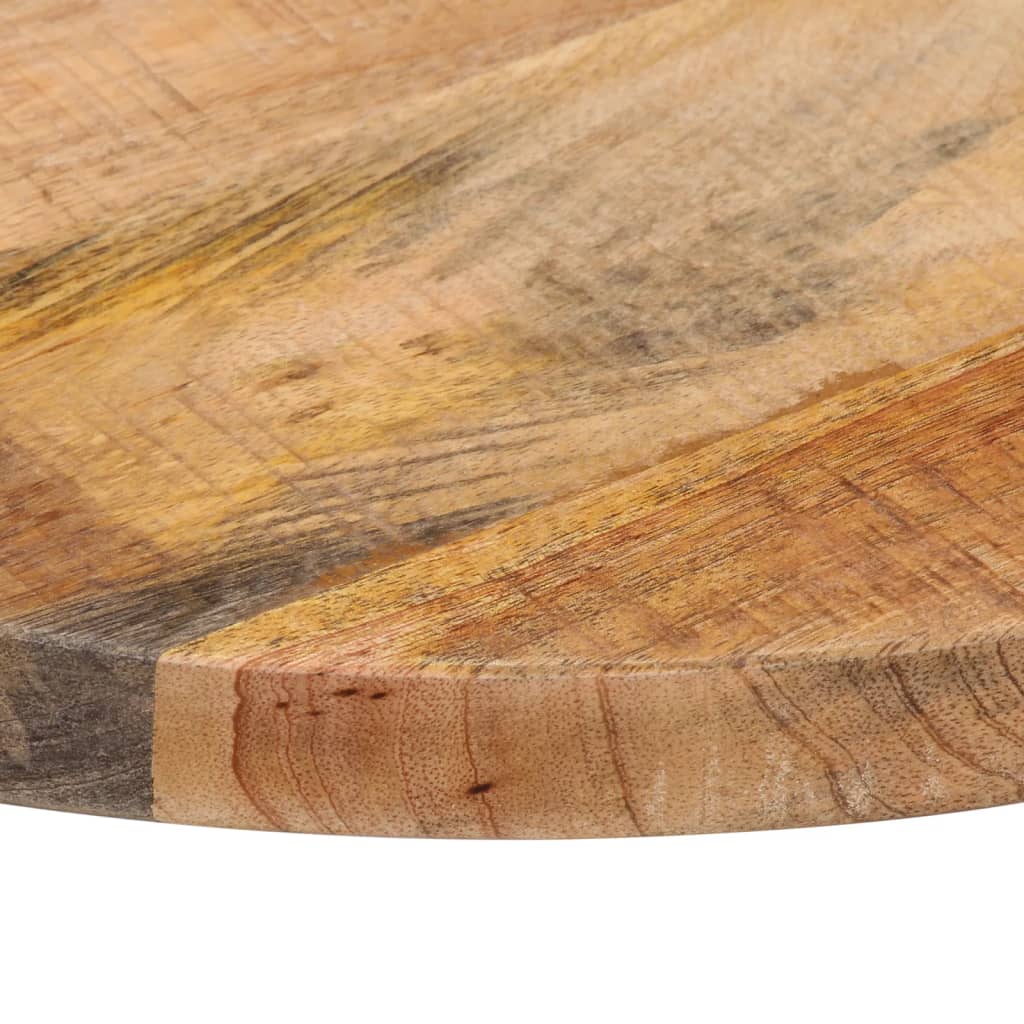 vidaXL Table Top Ø 40x2.5 cm Round Solid Wood Rough Mango