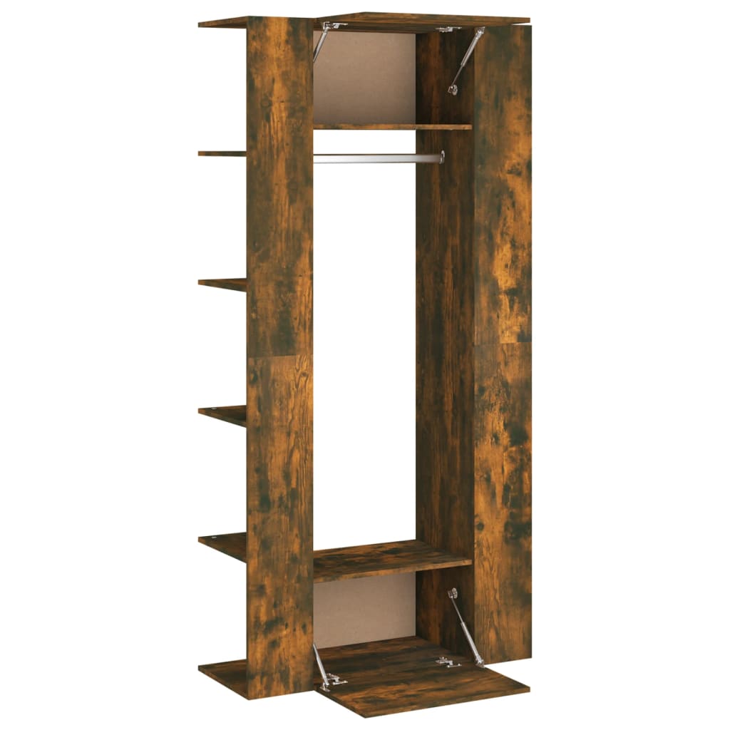 vidaXL Hallway Cabinets 2 pcs Smoked Oak Engineered Wood
