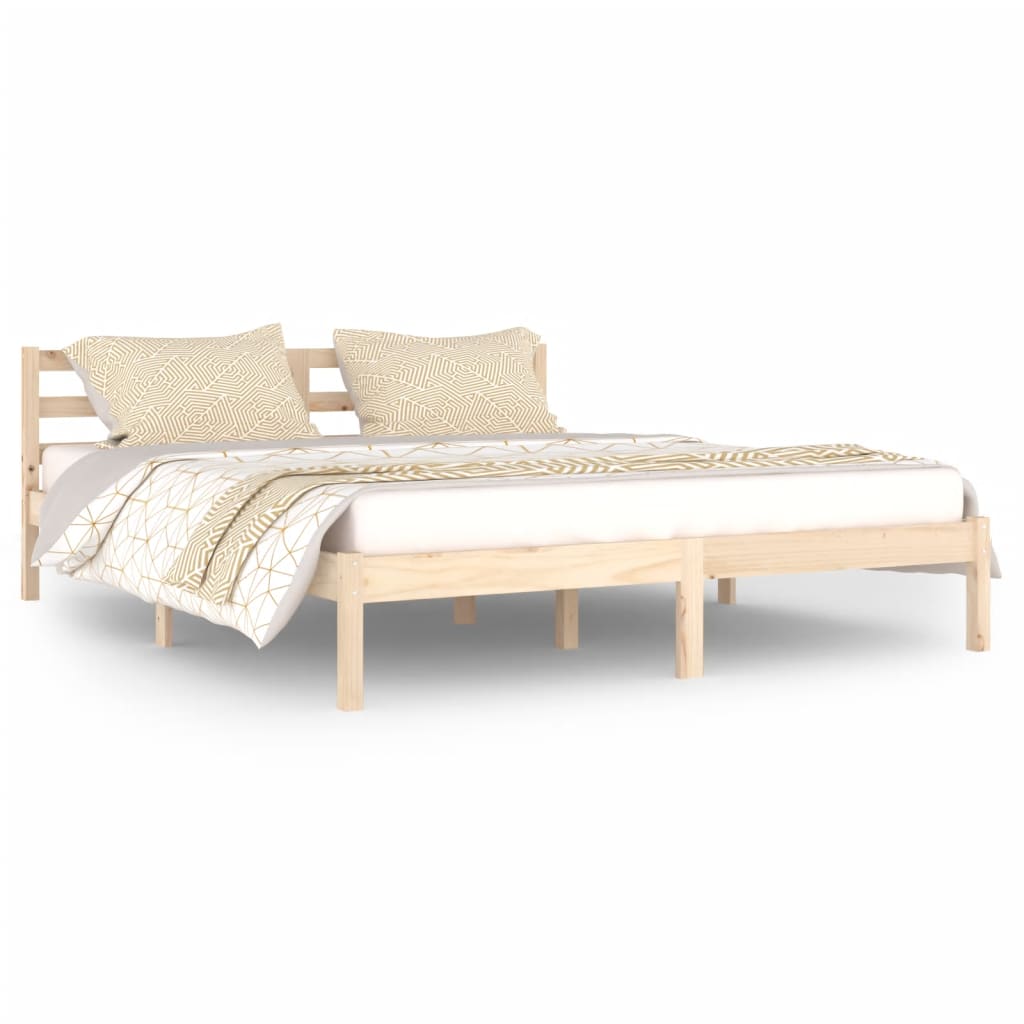 vidaXL Bed Frame without Mattress Solid Wood Pine 160x200 cm