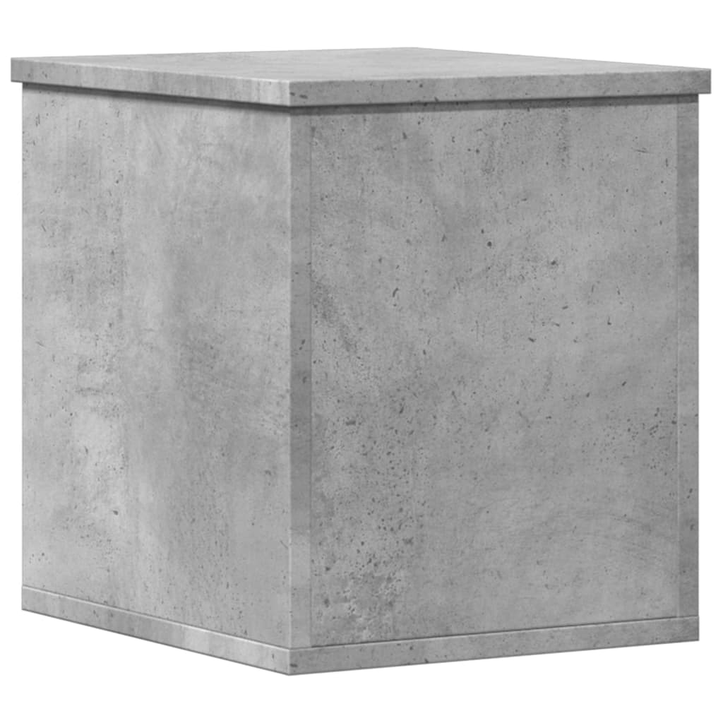 vidaXL Storage Box Concrete Grey 30x35x35 cm Engineered Wood