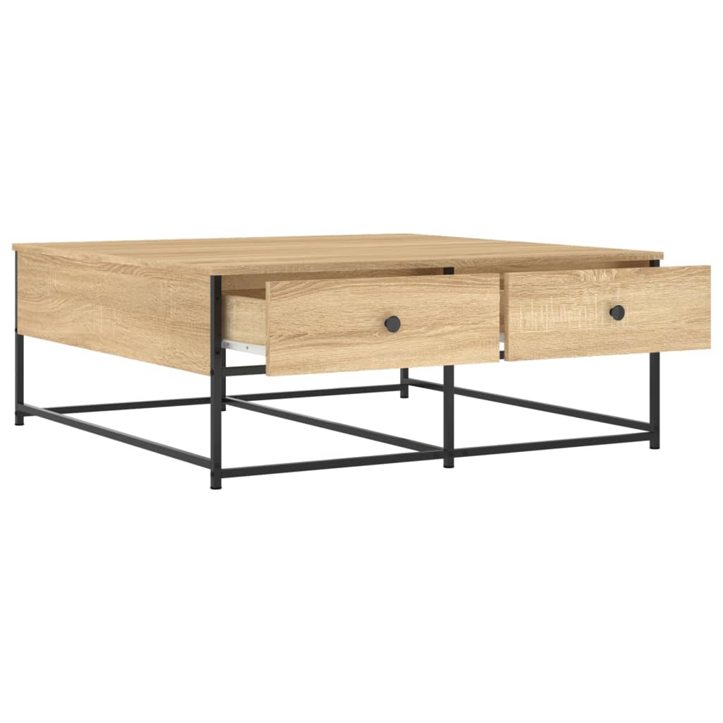 vidaXL Coffee Table Sonoma Oak 100x99x40 cm Engineered Wood