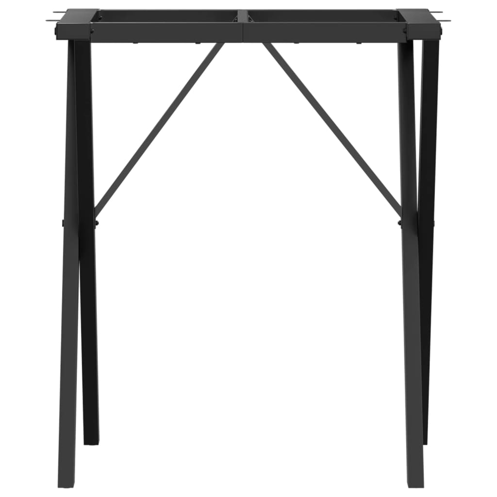 vidaXL Dining Table Legs X-Frame 60x50x73 cm Cast Iron