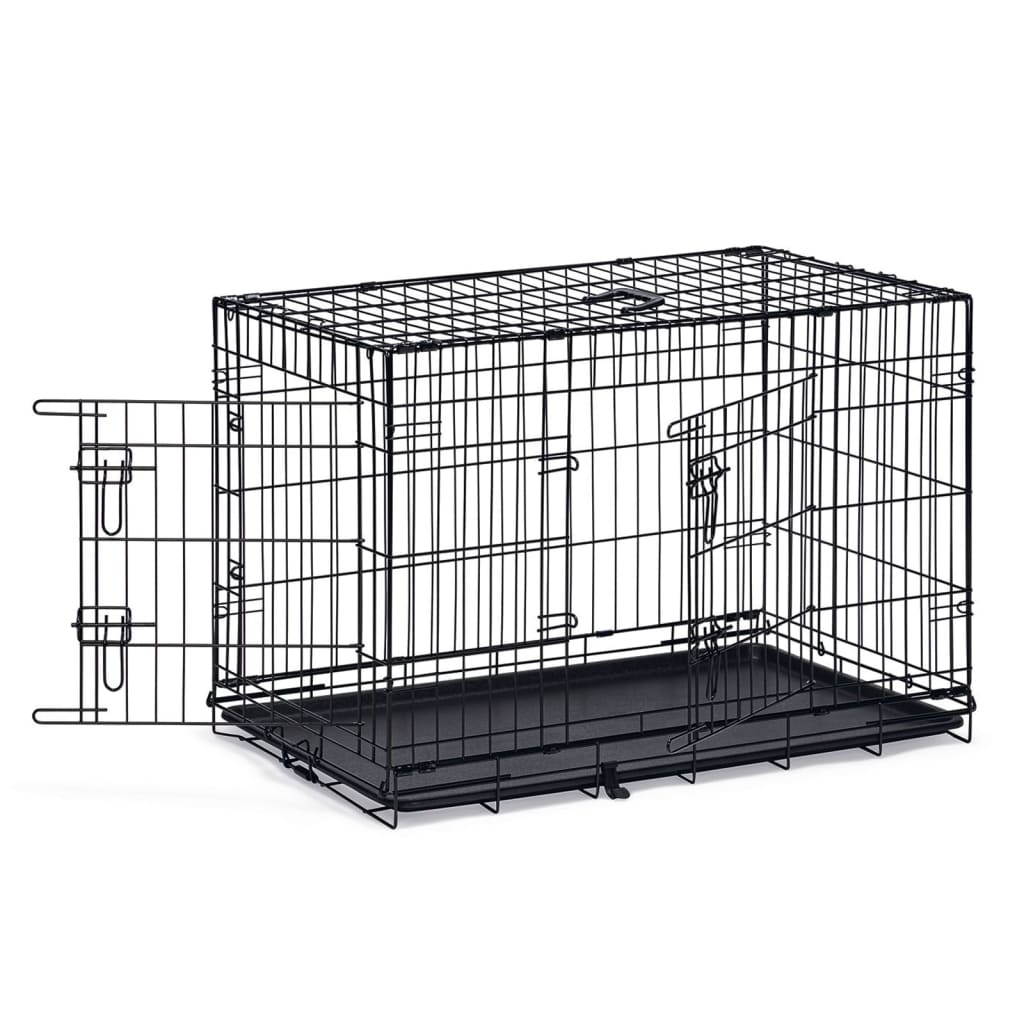 Karlie Dog Crate with 2 Doors 92x57x63 cm Black