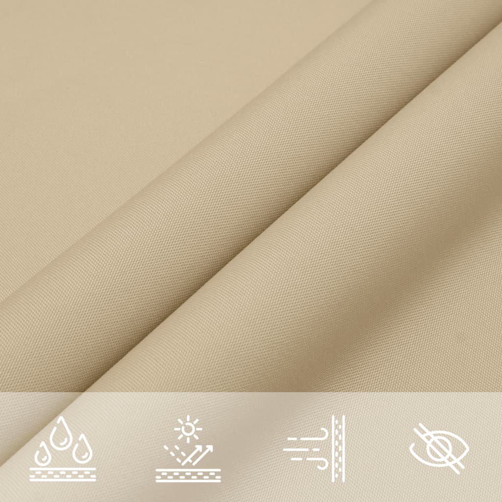 vidaXL Sunshade Sail Oxford Fabric Triangular 5x5x5 m Beige