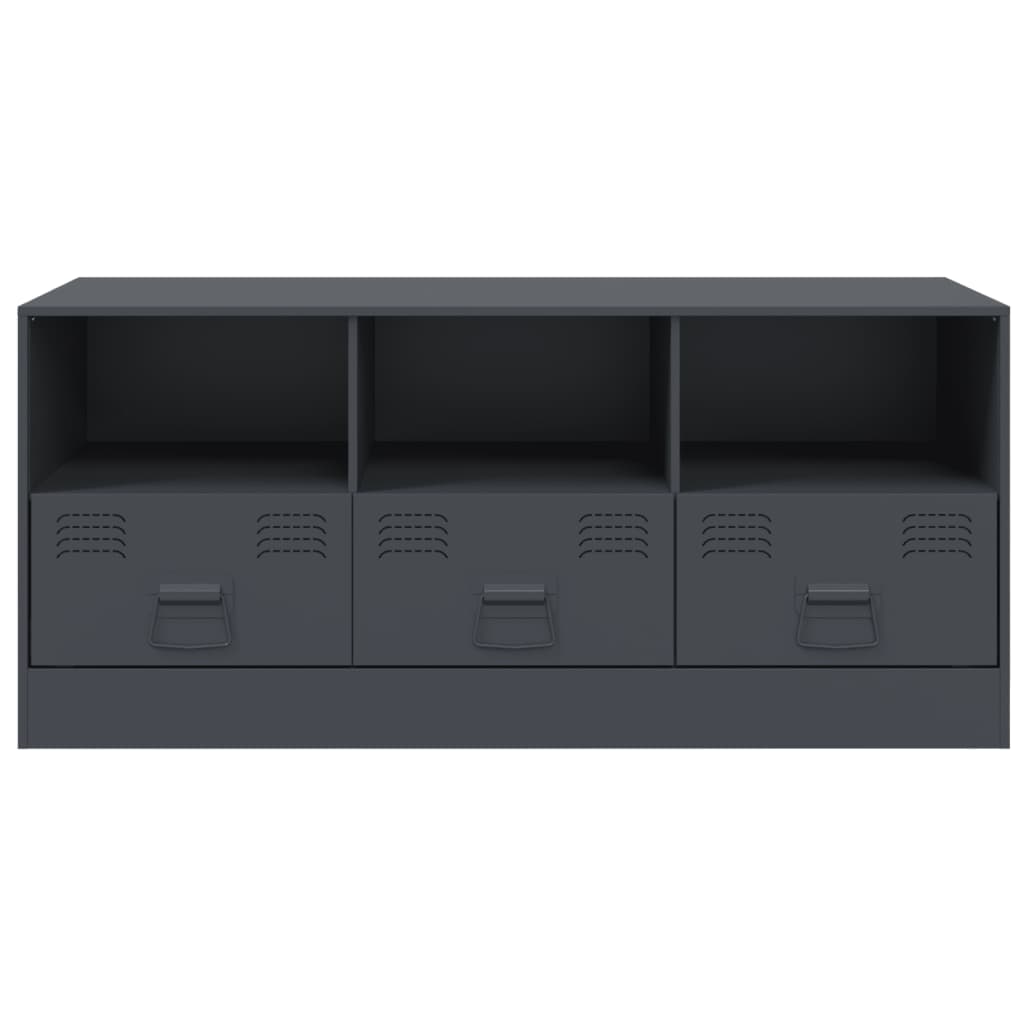 vidaXL TV Cabinet Anthracite 99x39x44 cm Steel