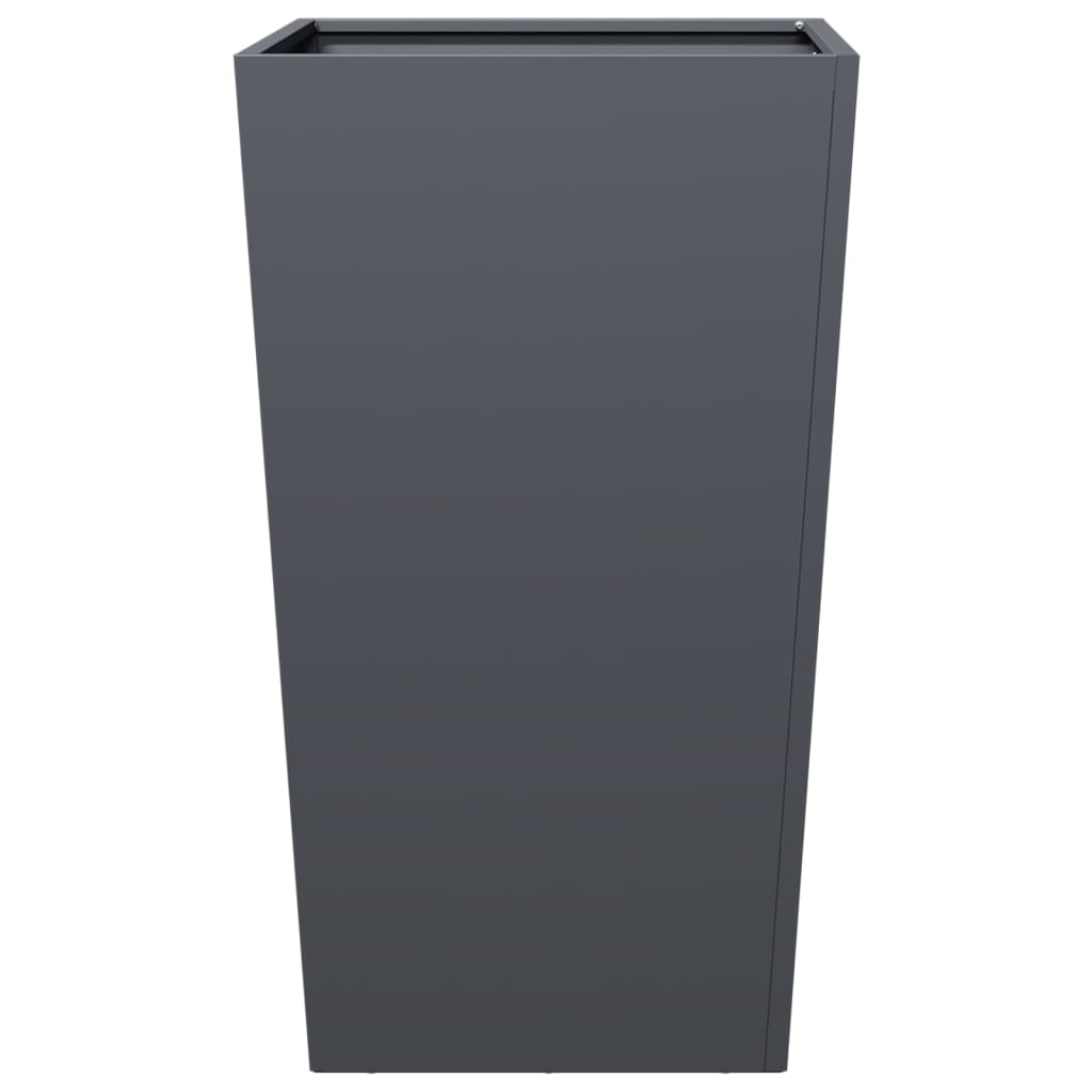 vidaXL Garden Planter Anthracite 45x45x75 cm Steel