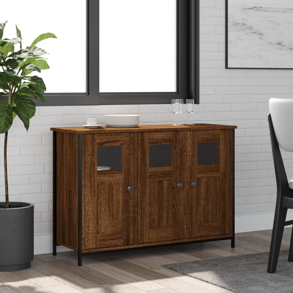 vidaXL Sideboard Brown Oak 100x35x70 cm Engineered Wood