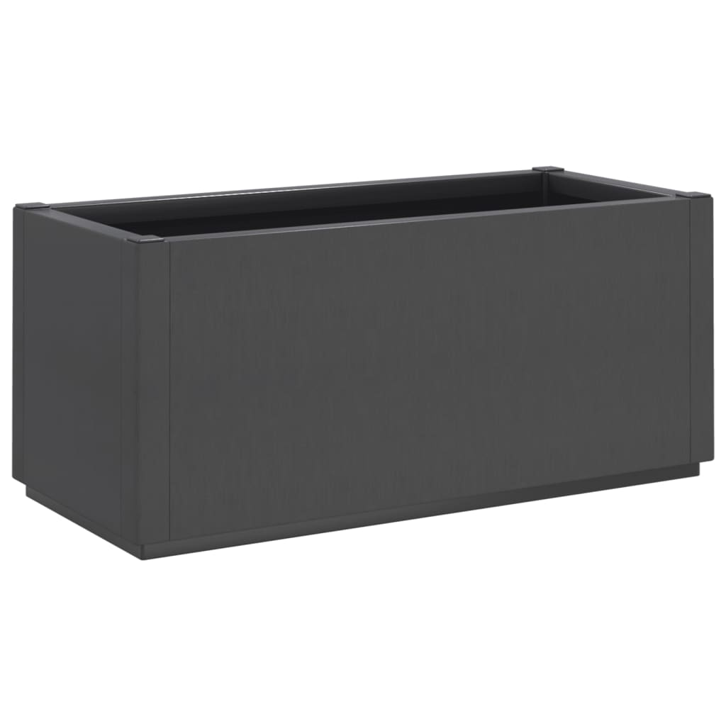 vidaXL Garden Planter Dark Grey 80x36x35 cm PP