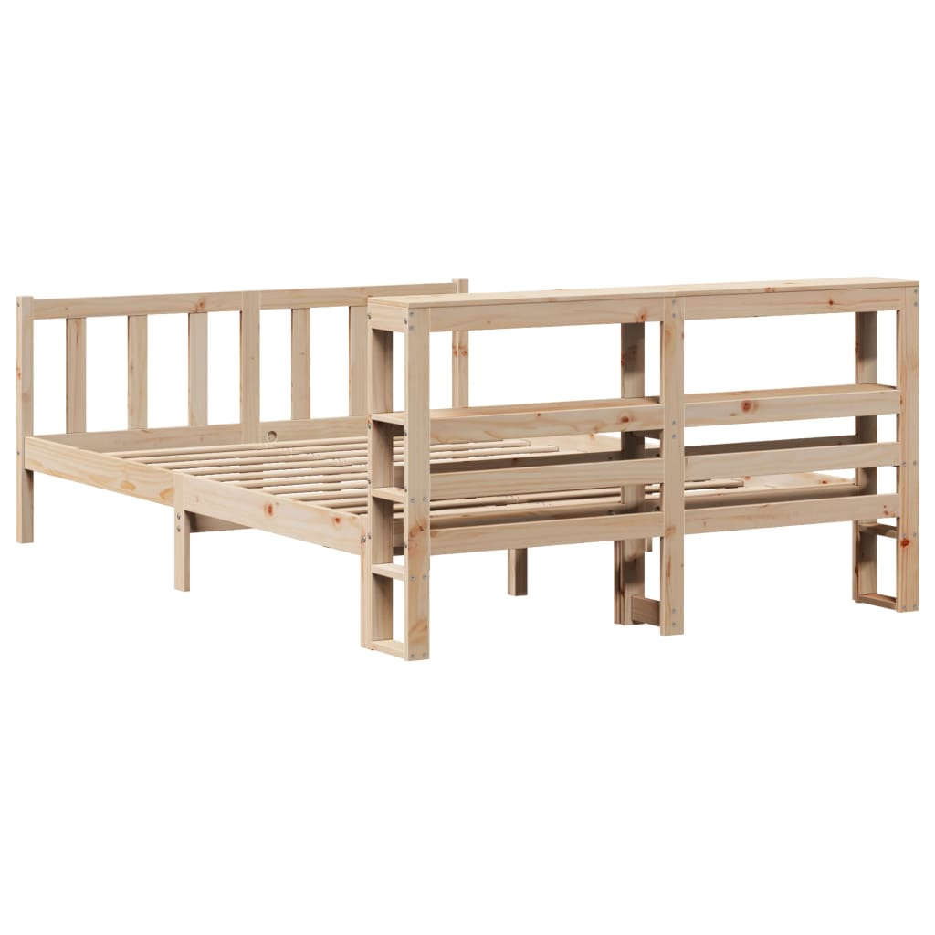 vidaXL Bed Frame without Mattress 160x200 cm Solid Wood Pine