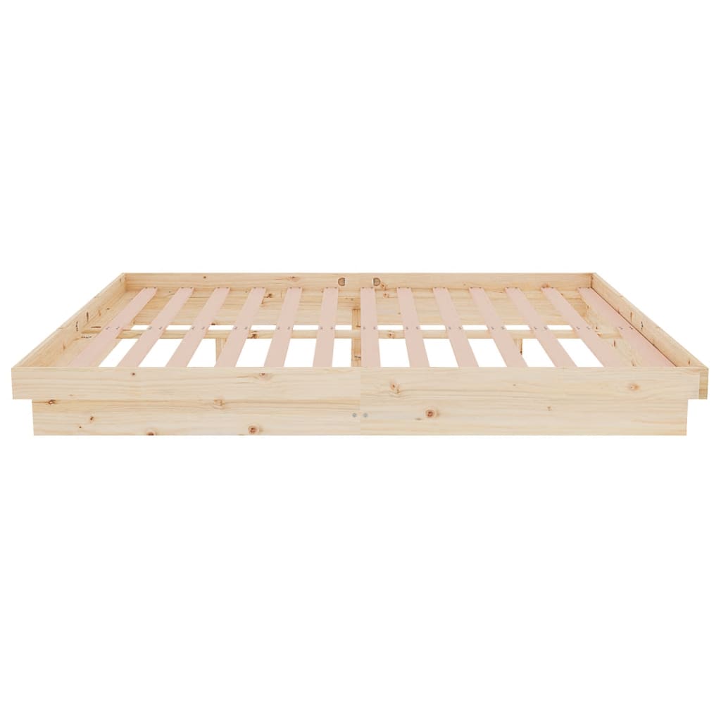 vidaXL Bed Frame without Mattress Solid Wood Double