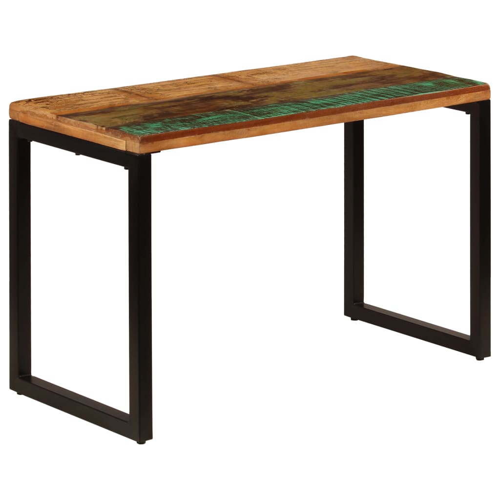 vidaXL Dining Table 115x55x76 cm Solid Reclaimed Wood and Steel