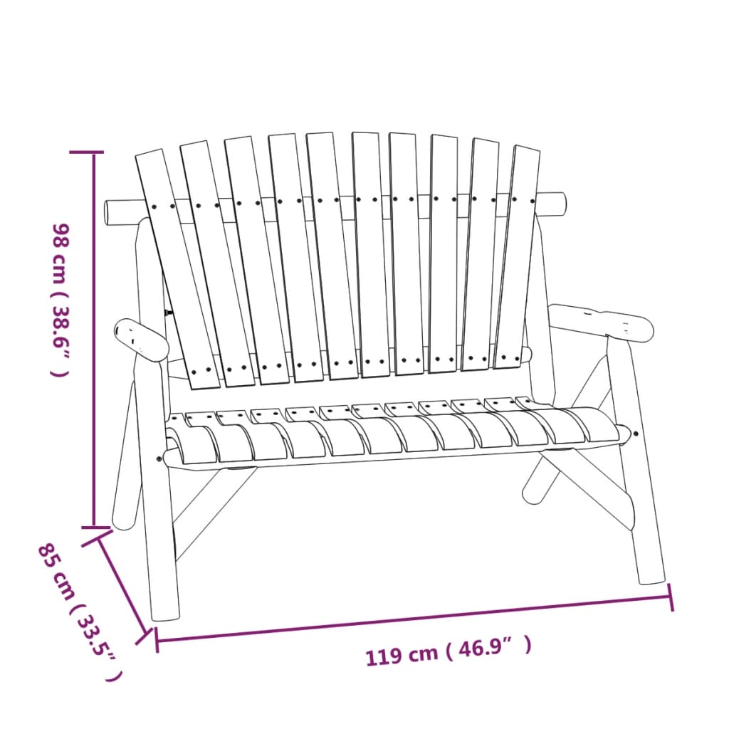 vidaXL 5 Piece Garden Lounge Set Solid Wood Spruce