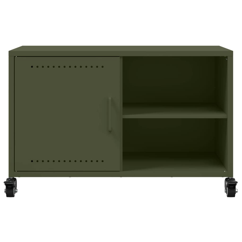 vidaXL TV Cabinet Olive Green 68x39x43.5 cm Steel