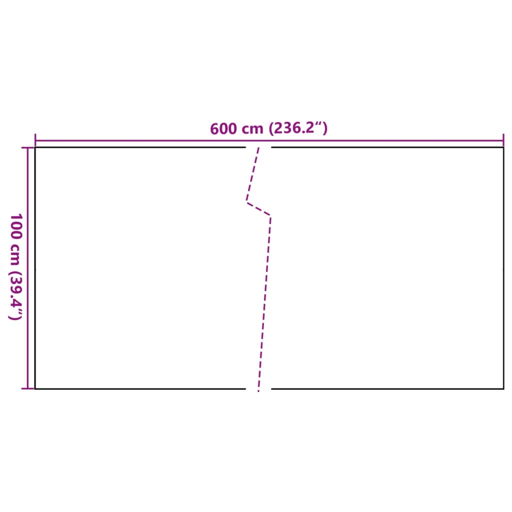 vidaXL Balcony Screen Anthracite 600x100 cm Poly Rattan