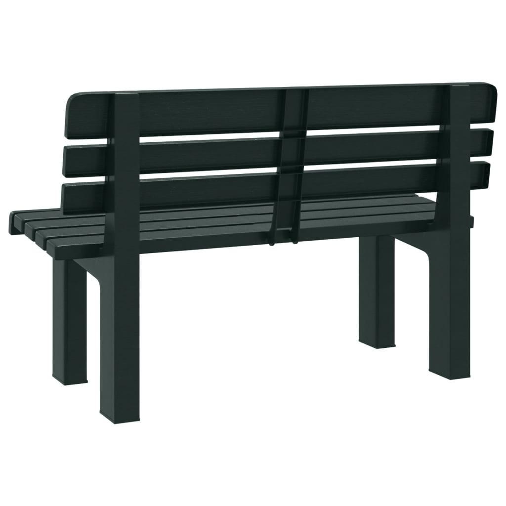 vidaXL Garden Bench Green 110x52x71 cm Polypropylene