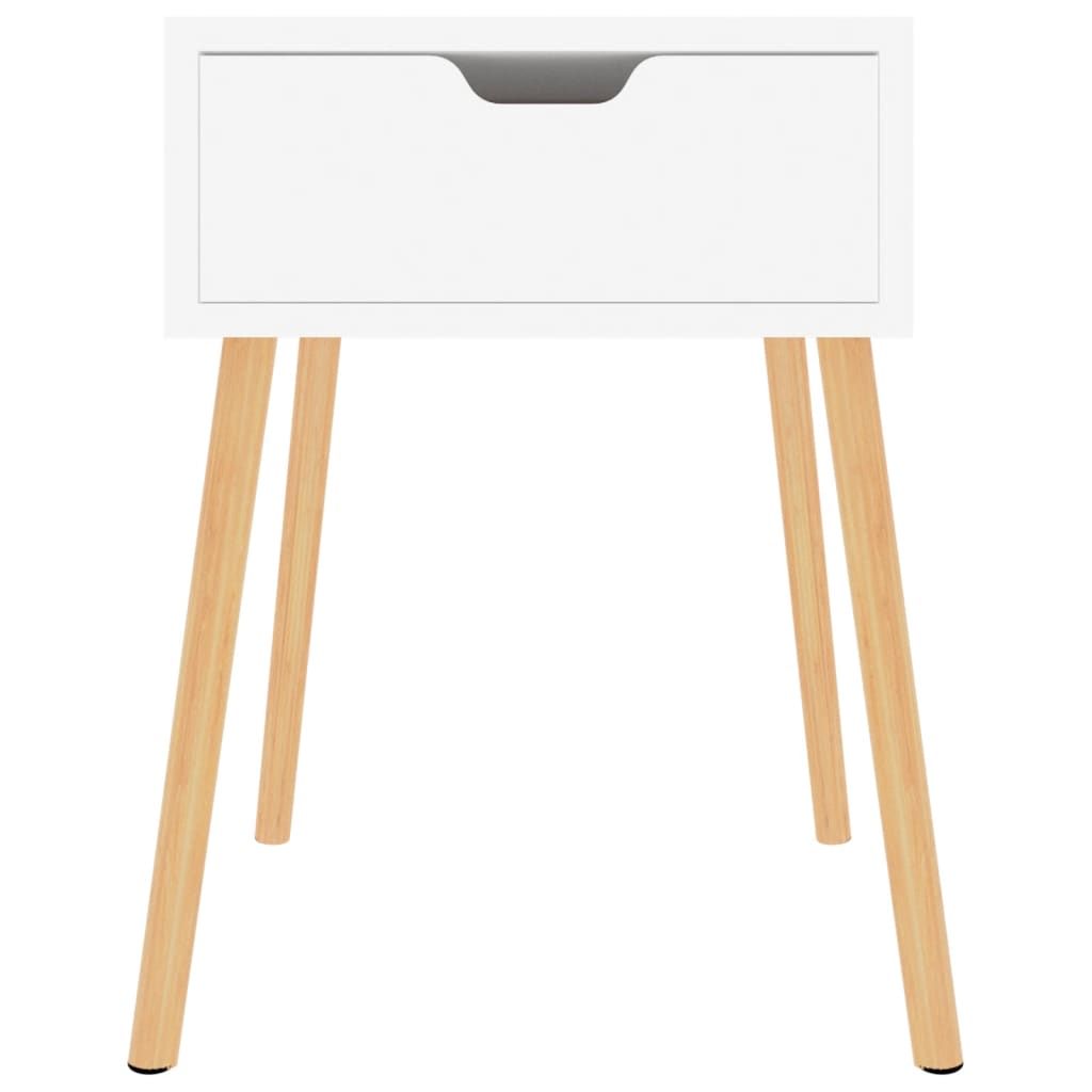 vidaXL Bedside Cabinets 2 pcs High Gloss White 40x40x56 cm Engineered Wood