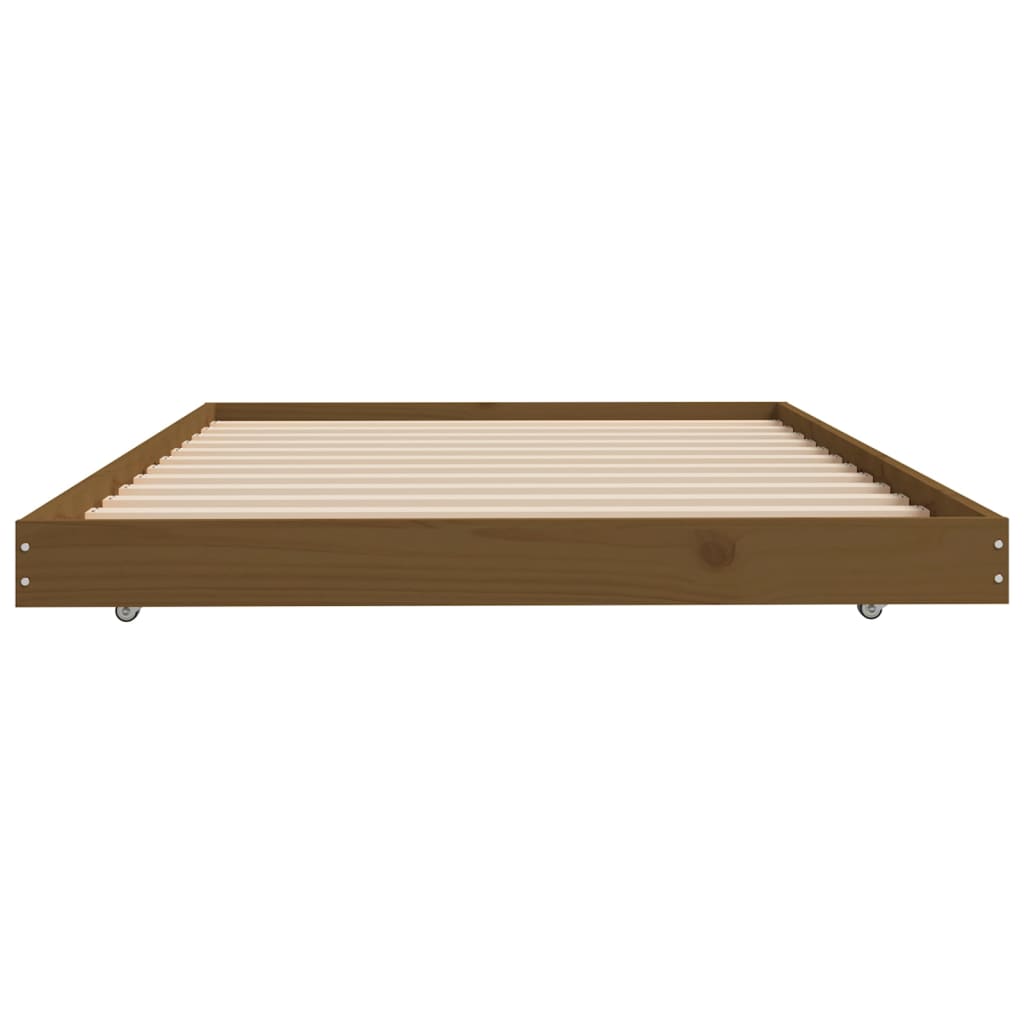 vidaXL Bed Frame without Mattress Honey Brown 100x200 cm Solid Wood Pine