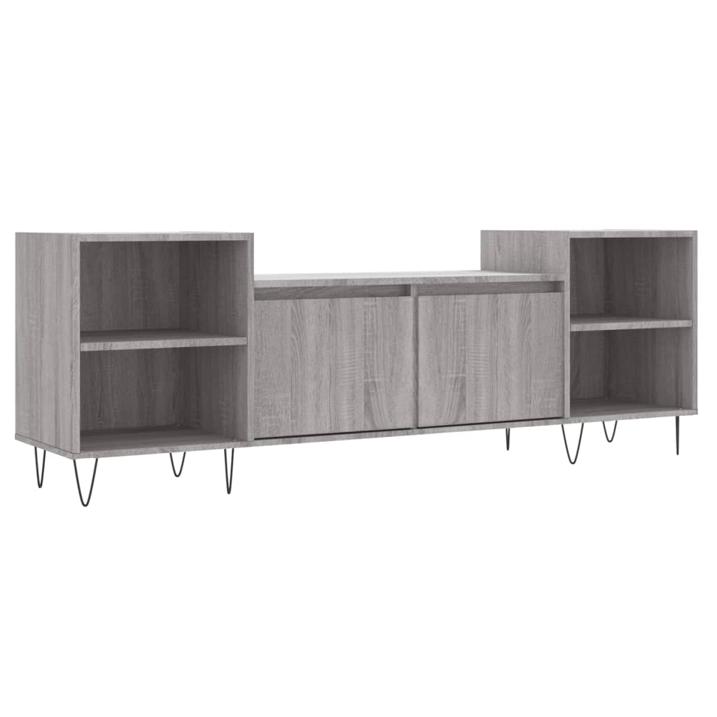 vidaXL TV Cabinet Grey Sonoma 160x35x55 cm Engineered Wood