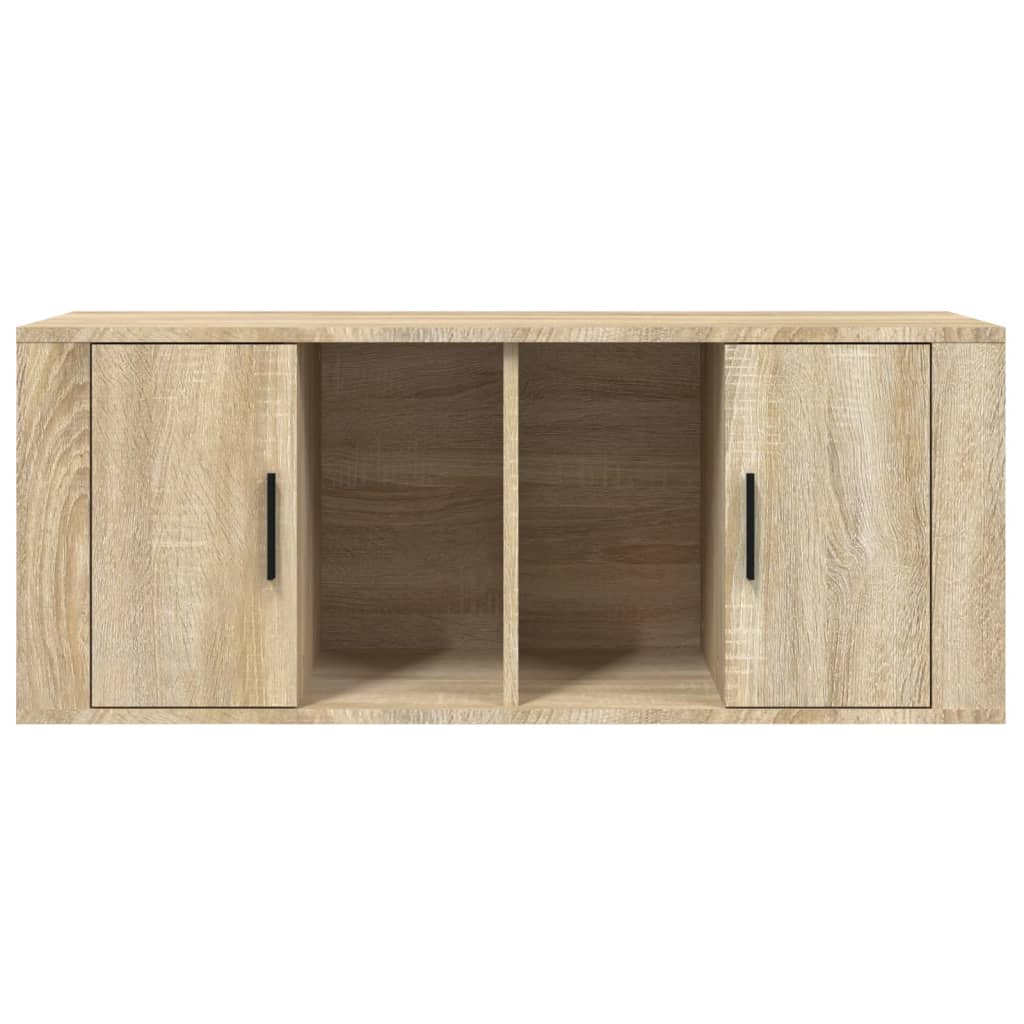 vidaXL TV Cabinet Sonoma Oak 100x35x40 cm Engineered Wood