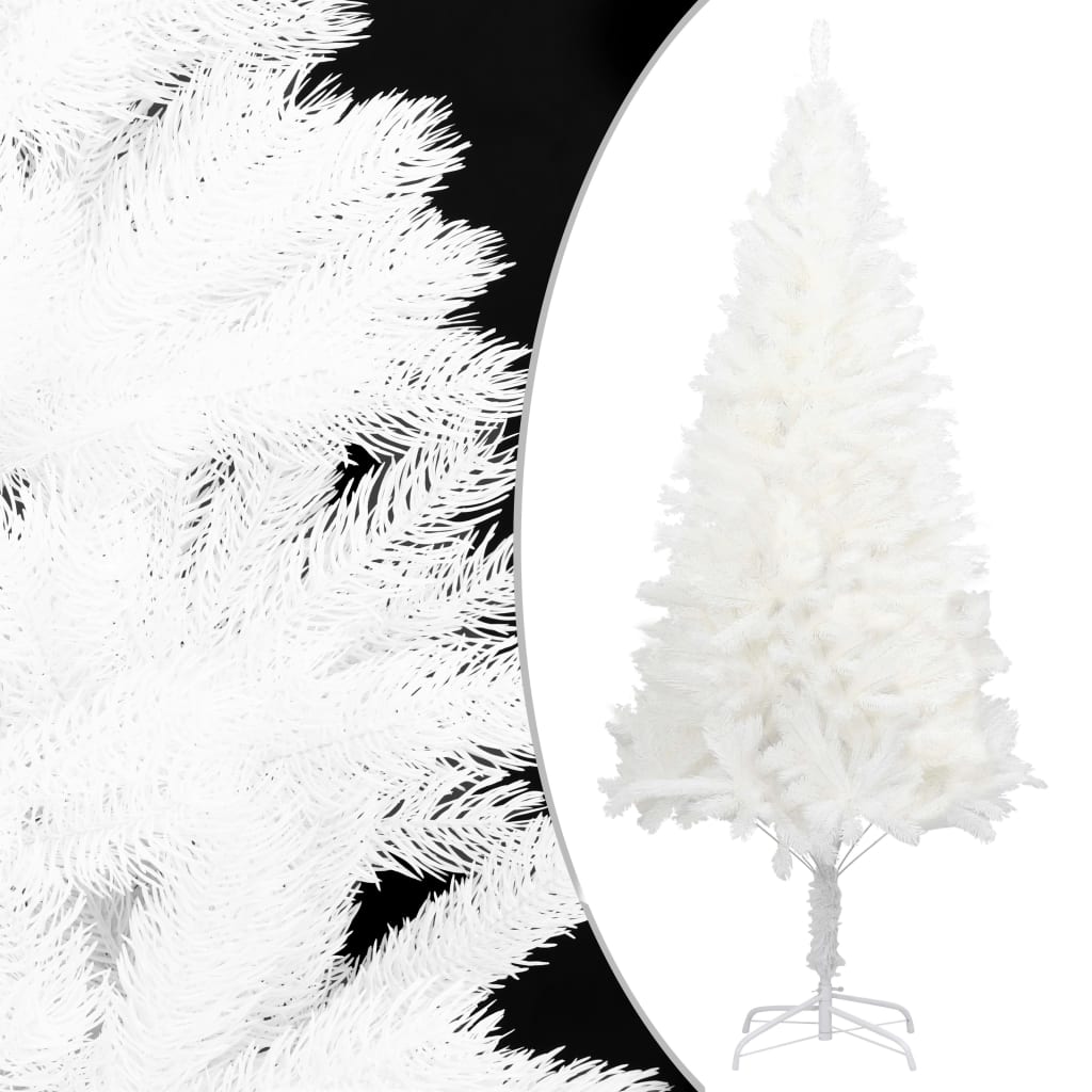 vidaXL Artificial Pre-lit Christmas Tree with Ball Set White 180 cm