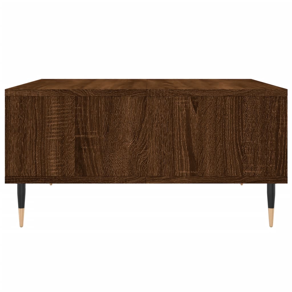 vidaXL Coffee Table Brown Oak 60x60x30 cm Engineered Wood