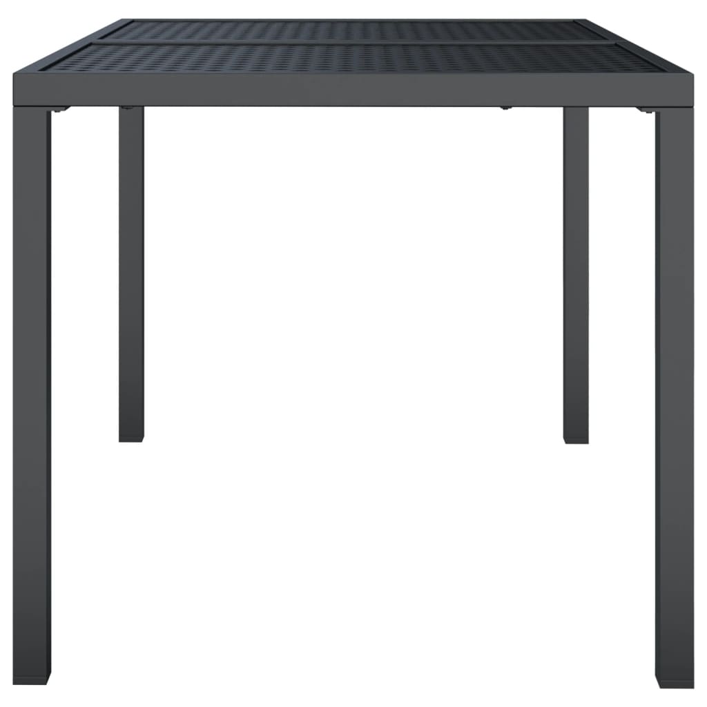 vidaXL Garden Table Anthracite 110x80x72 cm Steel