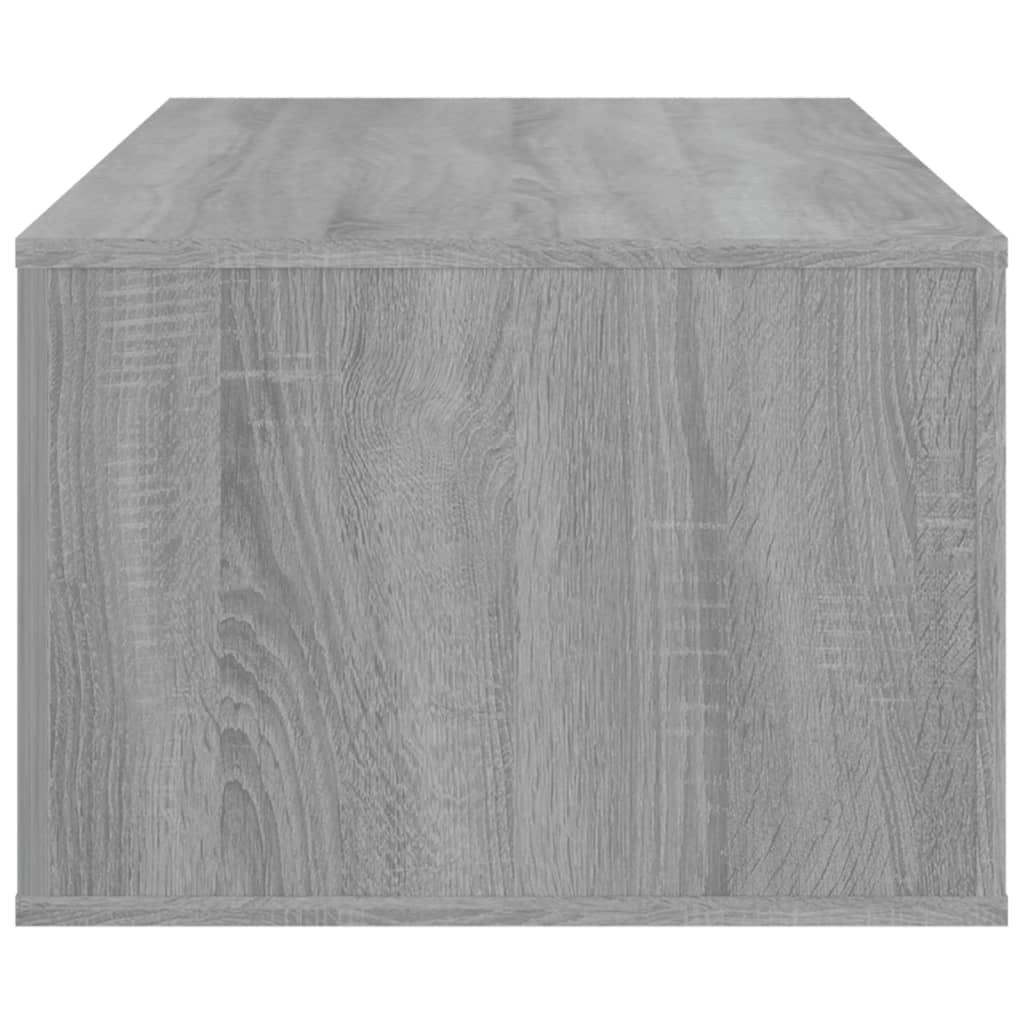 vidaXL Coffee Table Grey Sonoma 100x50.5x35 cm Engineered Wood