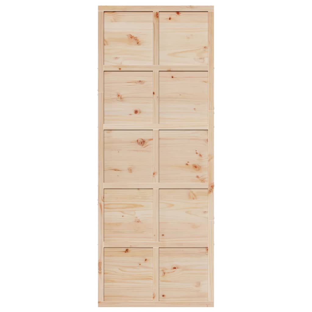 vidaXL Barn Door 80x208 cm Solid Wood Pine