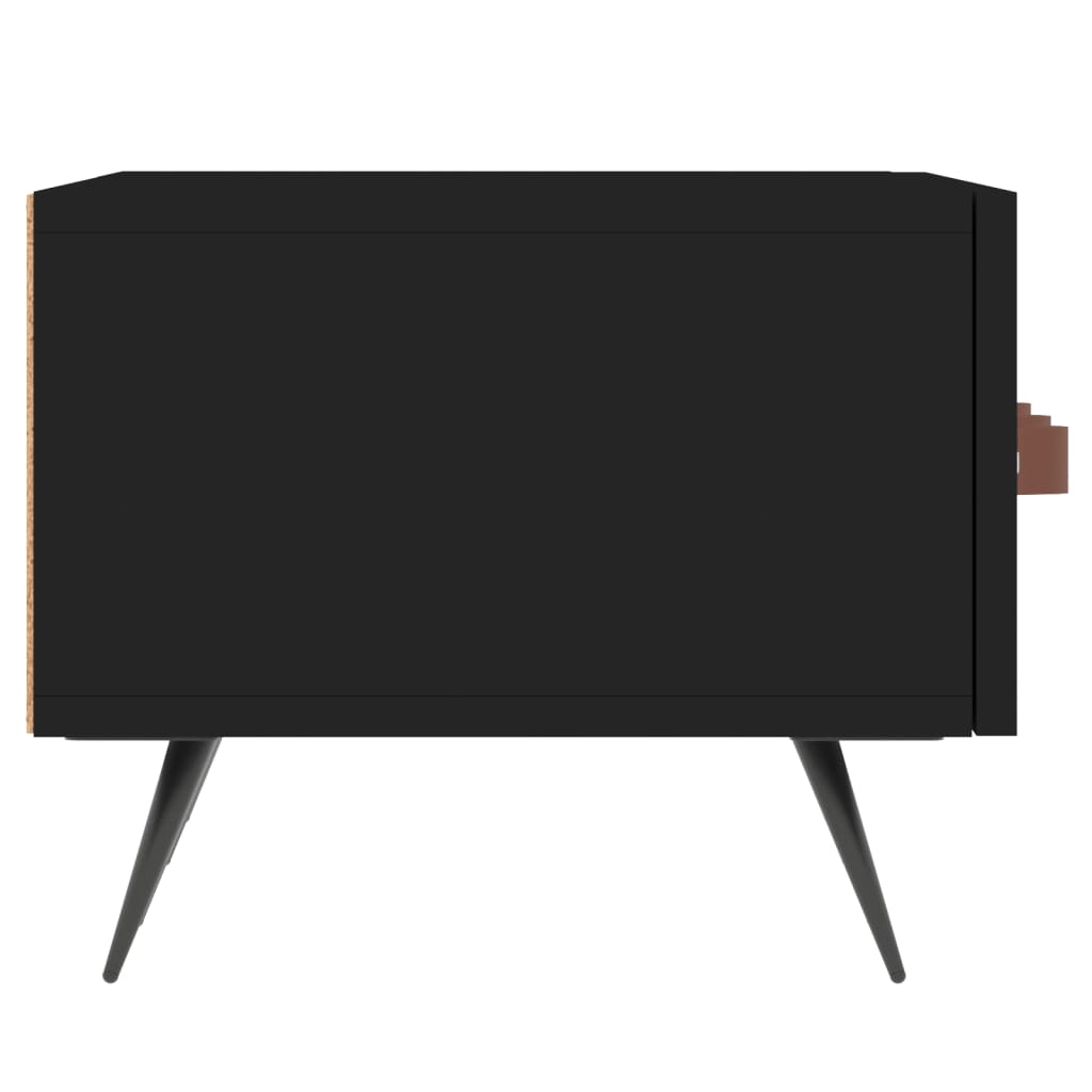 vidaXL TV Cabinet Black 150x36x30 cm Engineered Wood