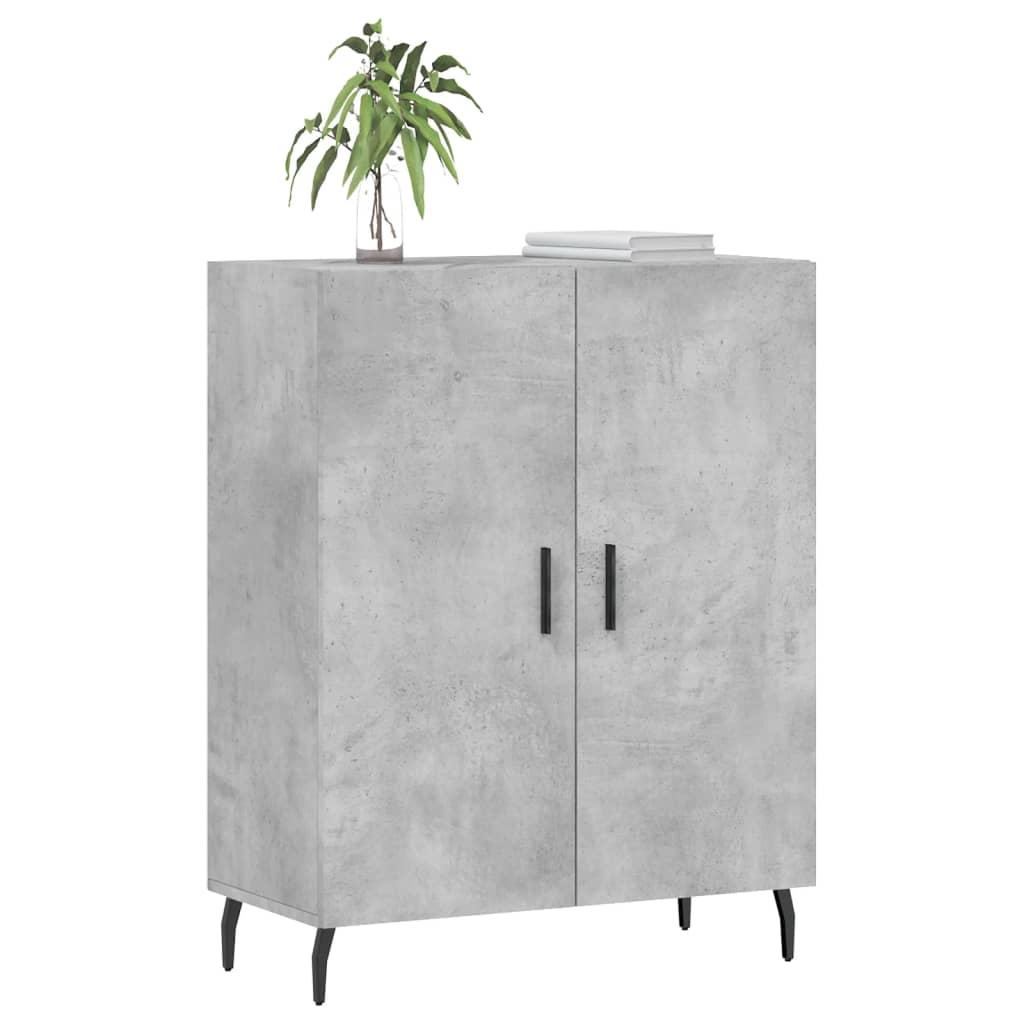 vidaXL Sideboard Concrete Grey 69.5x34x90 cm Engineered Wood