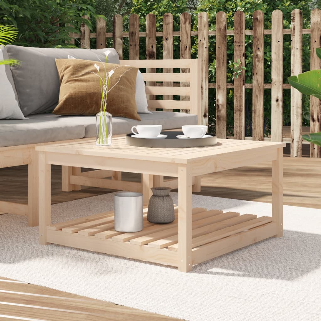 vidaXL Garden Table 82.5x82.5x45 cm Solid Wood Pine