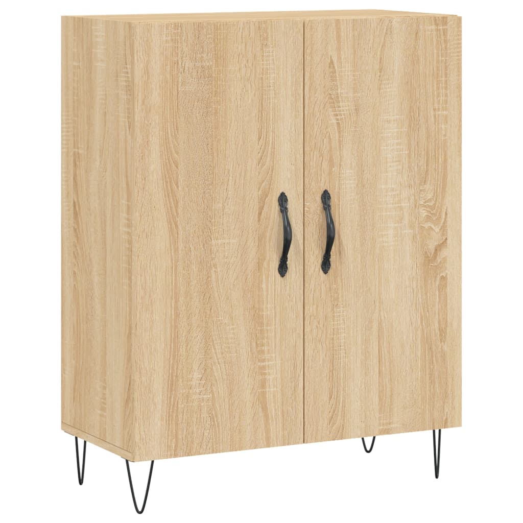 vidaXL Highboard Sonoma Oak 69.5x34x180 cm Engineered Wood