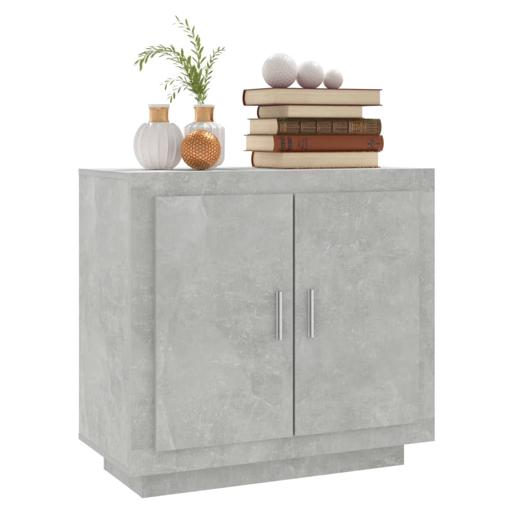 vidaXL Sideboard Concrete Grey 80x40x75 cm Engineered Wood