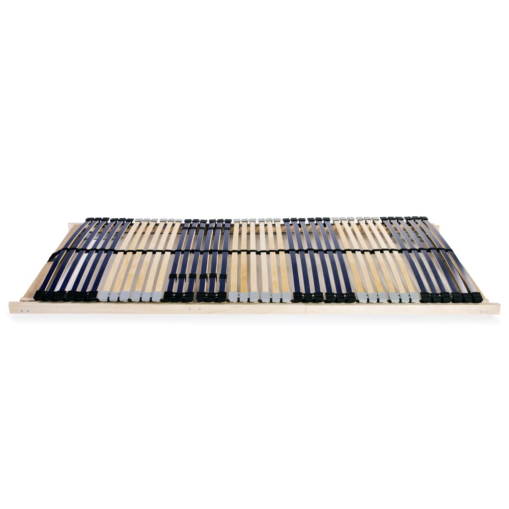 vidaXL Slatted Bed Base without Mattress with 42 Slats 7 Zones 80x200 cm