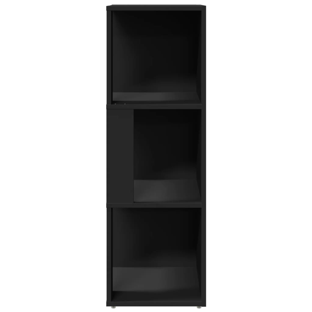 vidaXL Corner Cabinet Black 33x33x100 cm Engineered Wood