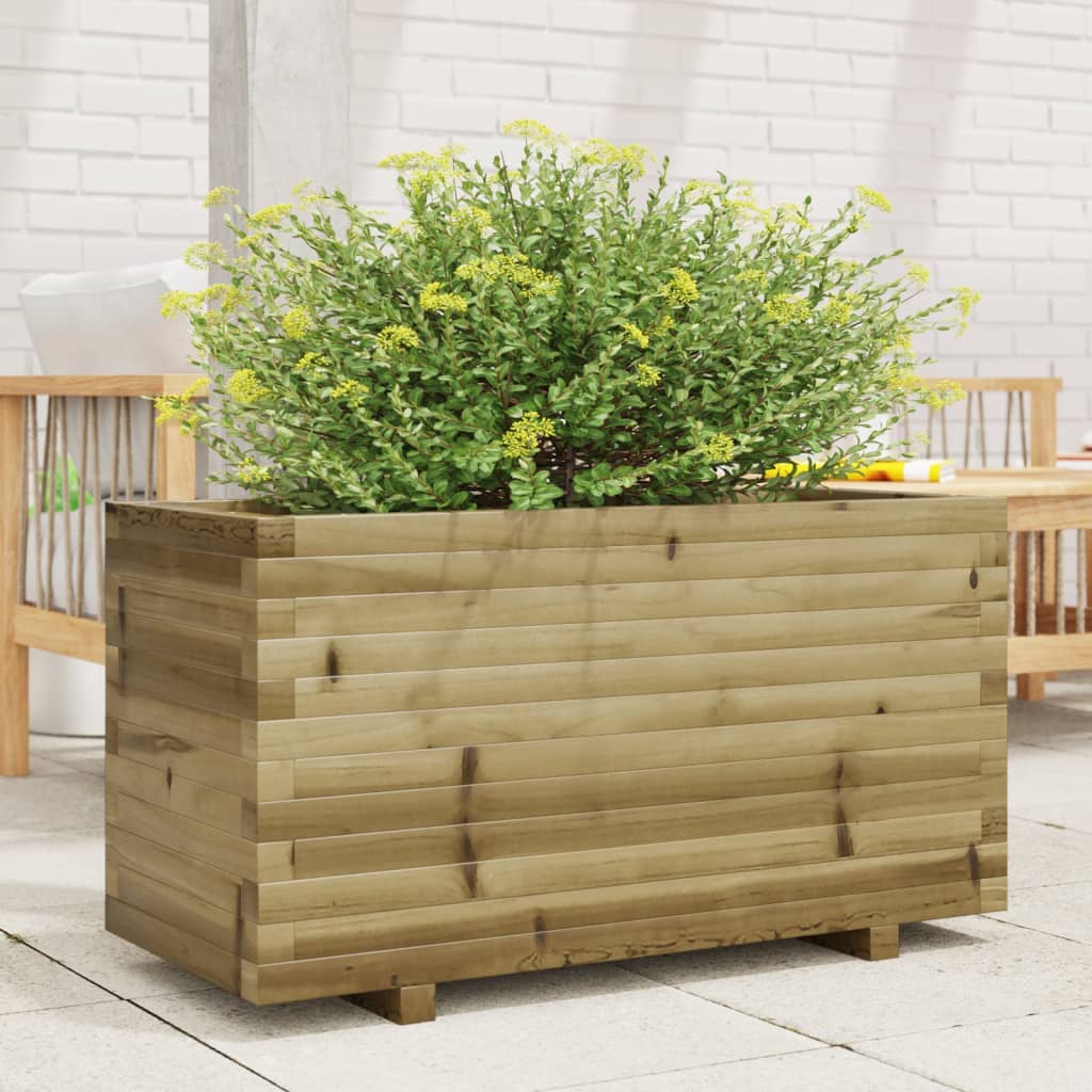 vidaXL Garden Planter 90x40x49.5 cm Impregnated Wood Pine