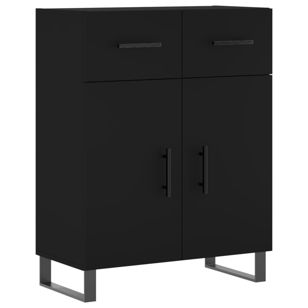 vidaXL Highboard Black 69.5x34x180 cm Engineered Wood