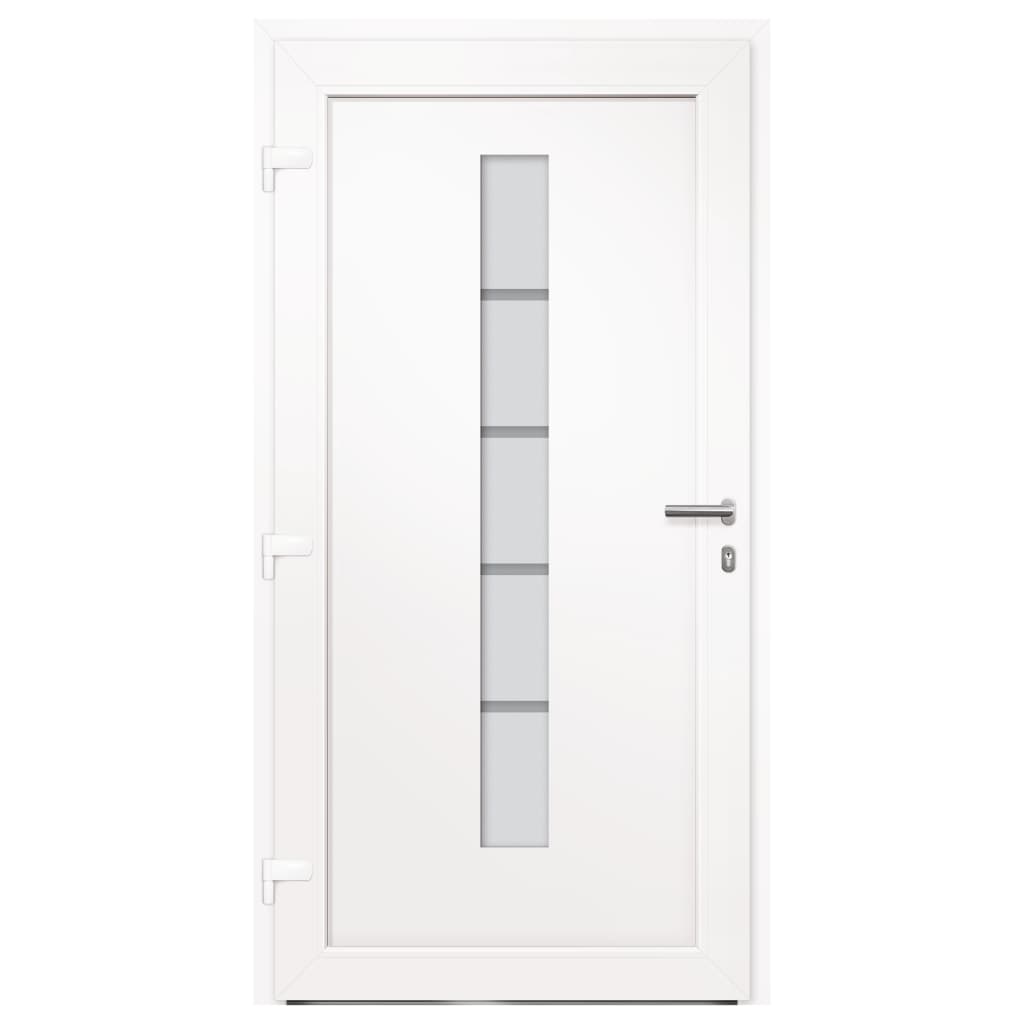 vidaXL Front Door Aluminium and PVC Anthracite 100x200 cm