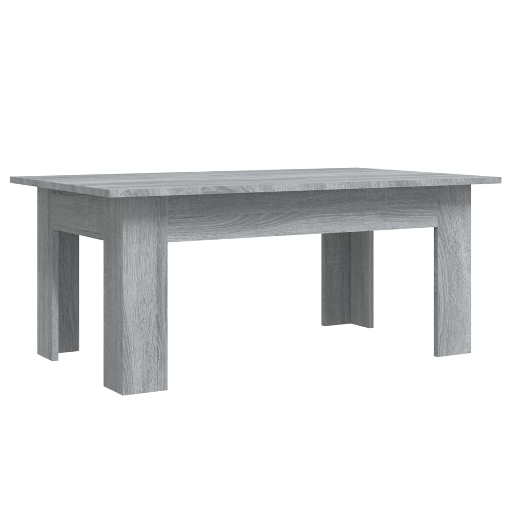 vidaXL Coffee Table Grey Sonoma 100x60x42 cm Engineered Wood