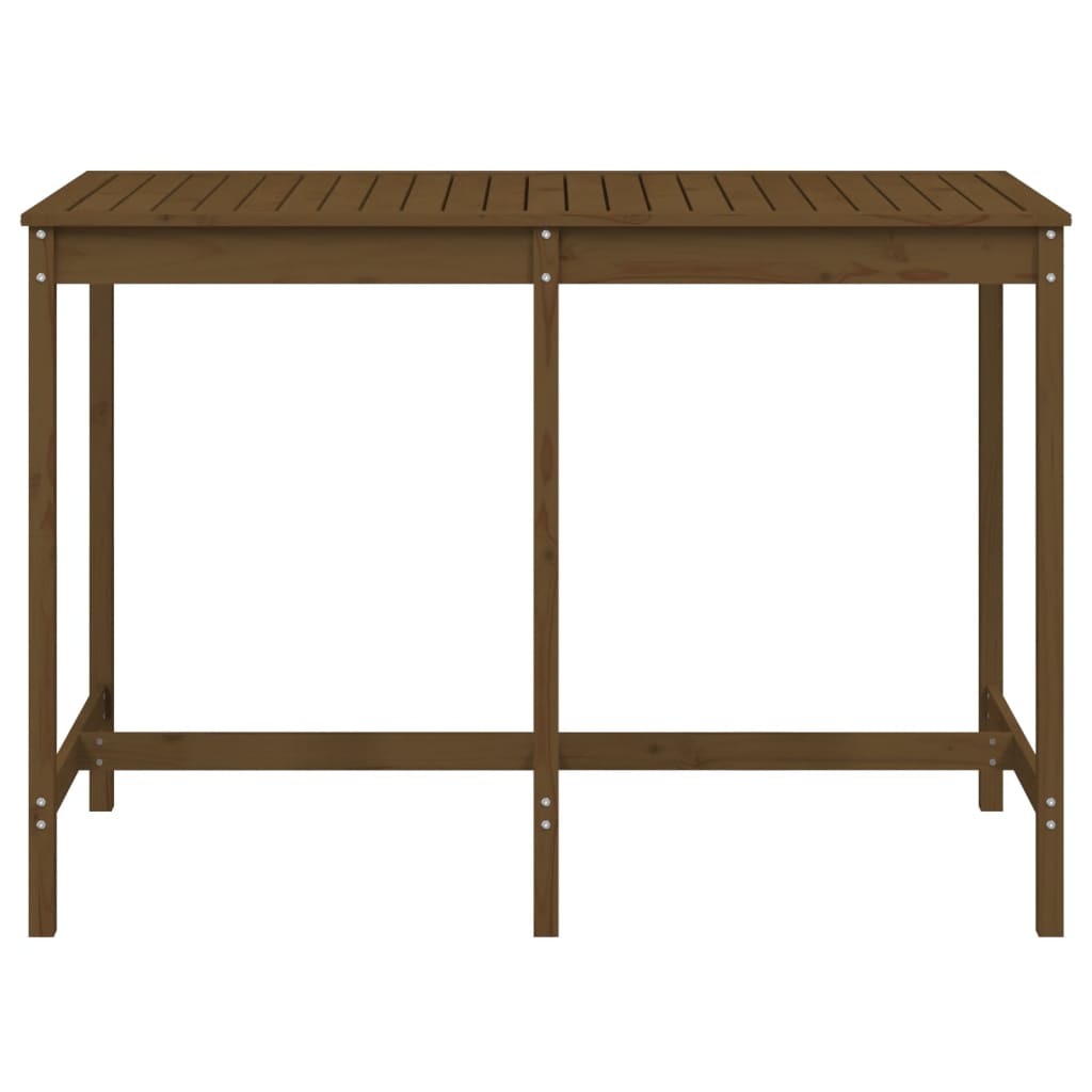 vidaXL Garden Table Honey Brown 159.5x82.5x110 cm Solid Wood Pine