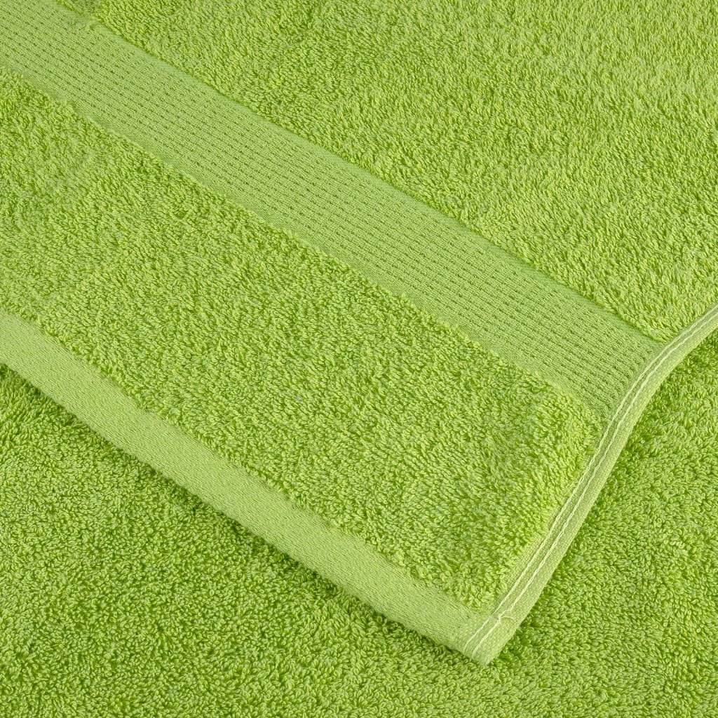 vidaXL Premium Soap Towels SOLUND 10 pcs Apple Green 30x30 cm 600 gsm