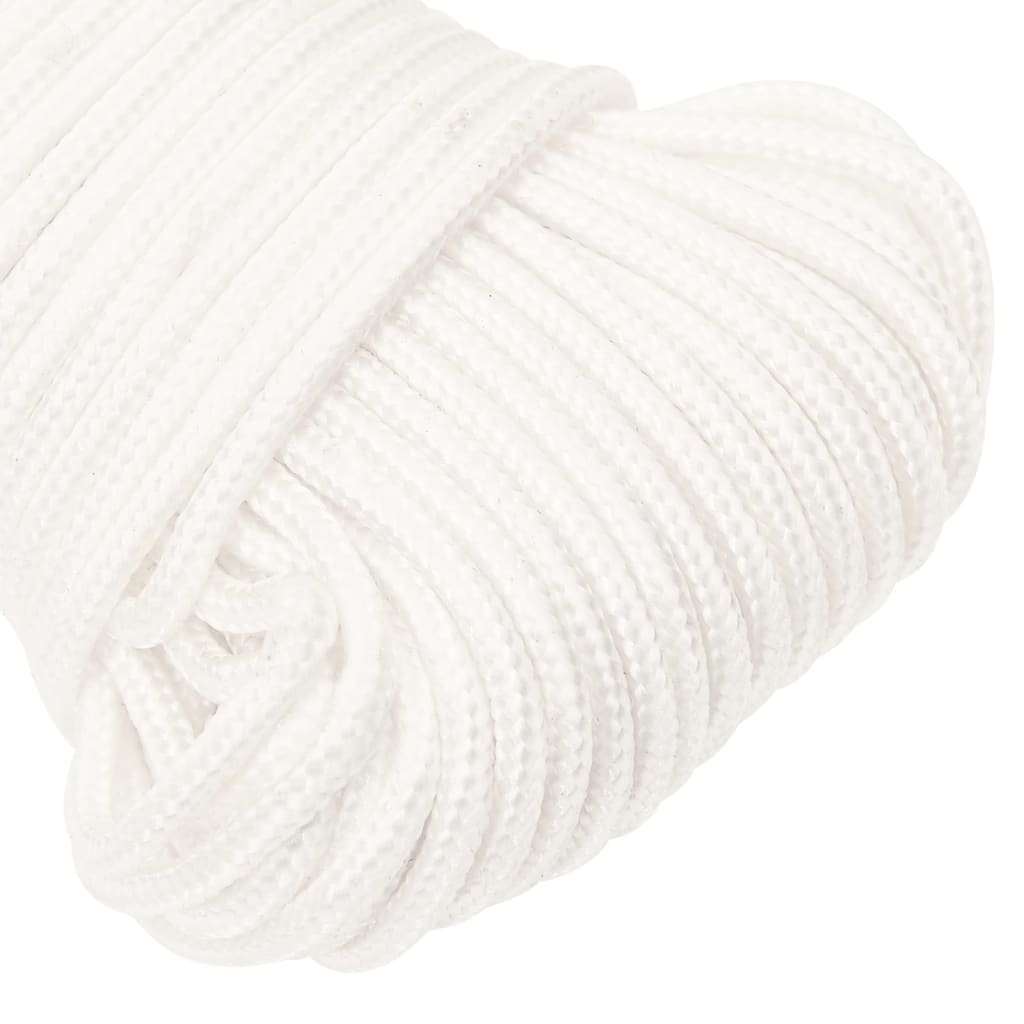 vidaXL Boat Rope Full White 3 mm 50 m Polypropylene