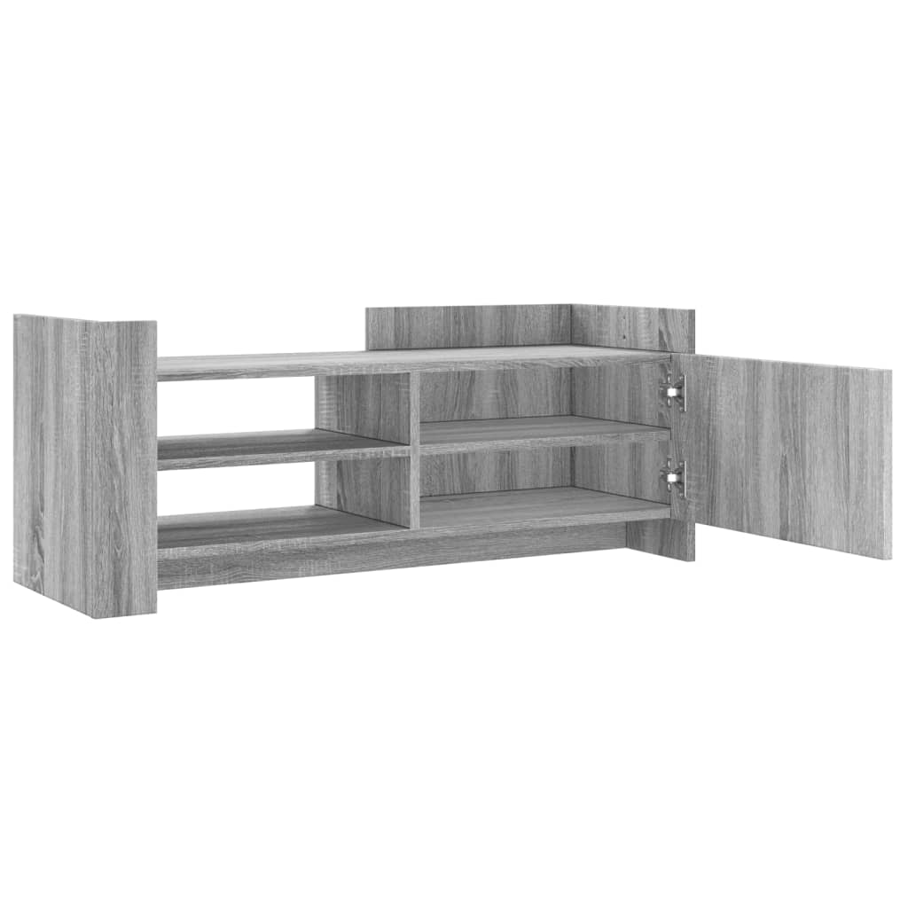 vidaXL TV Cabinet Grey Sonoma 100x35x40 cm Engineered Wood