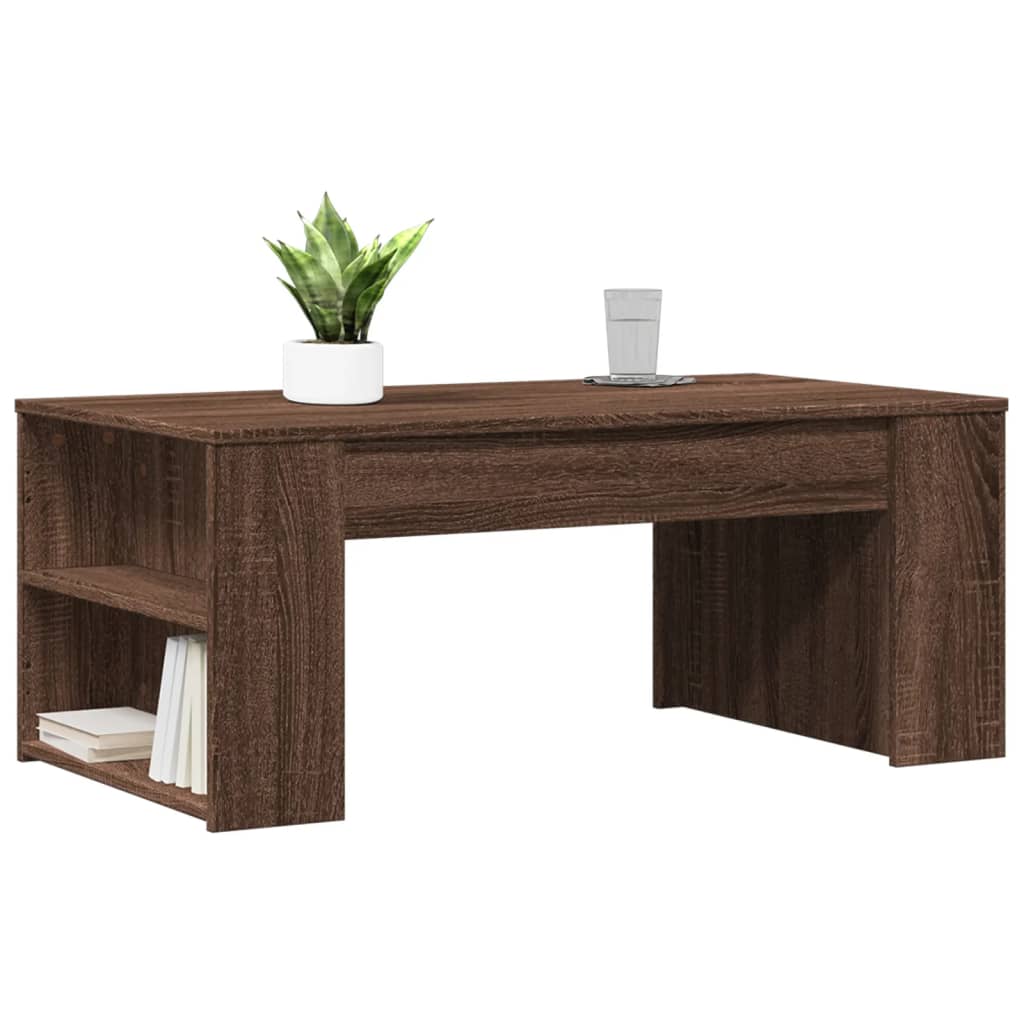 vidaXL Coffee Table Brown Oak 102x55x42 cm Engineered Wood