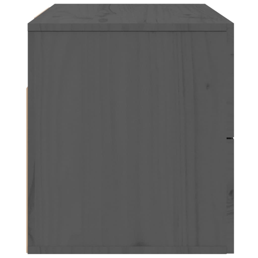 vidaXL Wall-mounted Bedside Cabinets 2 pcs Grey 50x36x40 cm