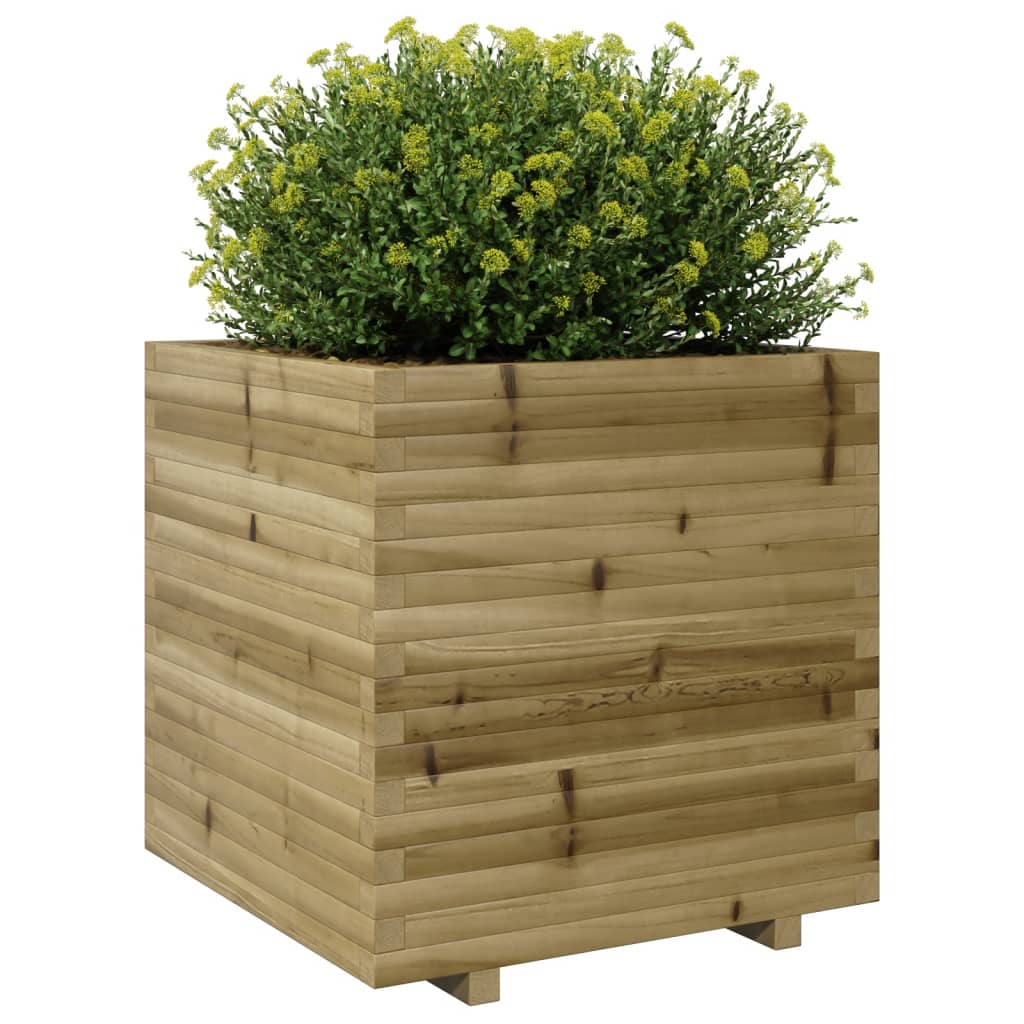 vidaXL Garden Planter 70x70x72.5 cm Impregnated Wood Pine